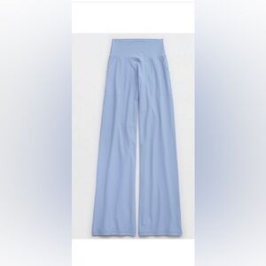 Offline by Aerie Real Me Xtra High Waisted Ribbed Trouser Monaco Blue XL Short
